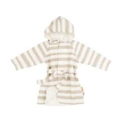 Done By Deer Stripes Badjas Sand 3-4 Jaar