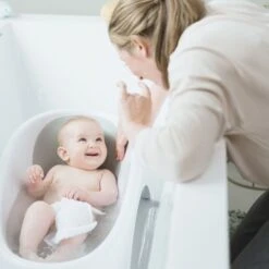 Angelcare Babybadje - 2-in-1 - White / Grey -Winkel Voor Babyproducten Angelcare Babybadje 2 in 1 White Grey 4 4c59