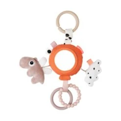 Done By Deer Happy Clouds Activity Mirror - Papaya