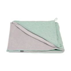 Baby's Only Badcape Kabel Chenille Mint