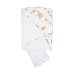 Bamboom Bears Badcape Met Washand