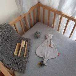 Bambam Bear Knuffeldoekje Organic Grey -Winkel Voor Babyproducten bambam bear knuffeldoekje organic grey 1 65d9