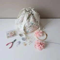 Cam Cam Copenhagen Pressed Leaves Rose Project Bag -Winkel Voor Babyproducten cam cam copenhagen pressed leaves rose project bag 1 0a2e