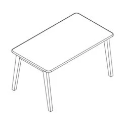 Bopita Ivar Kindertafel Rechthoekig Naturel / Wit -Winkel Voor Babyproducten ivar speeltafel tekening 0b53