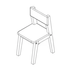 Bopita Ivar Peuterstoeltje Naturel / Wit -Winkel Voor Babyproducten ivar stoeltje met leuning tekening 4169