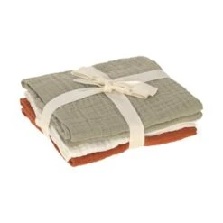 Laessig Swaddle Olive/Milky/Rust 3 Stuks -Winkel Voor Babyproducten laessig swaddle olivemilkyrust 3 stuks 1 46df