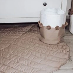 Toddlekind Leaf Speelkleed Tan -Winkel Voor Babyproducten leaf mat tan 3 62a7