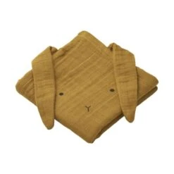 Liewood Hannah Rabbit Hydrofieldoek Golden Caramel 2 Stuks