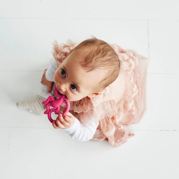 Matchstick Monkey Mini Monkey Bijtring Pink 5 Matchstick Monkey Mini Monkey Bijtring Pink - Afbeelding 5