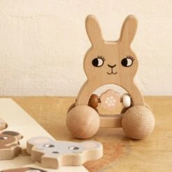 Roommate Bunny Houten Rammelaar -Winkel Voor Babyproducten roommate bunny houten rammelaar 3 efcd