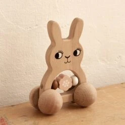 Roommate Bunny Houten Rammelaar -Winkel Voor Babyproducten roommate bunny houten rammelaar 4 a256