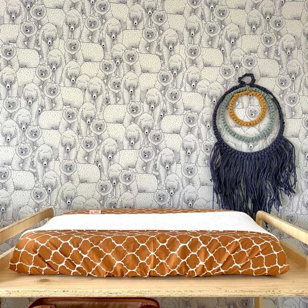 Witlof For Kids Once Upon Waskussenhoes Hazel Brown / Off White - Afbeelding 2