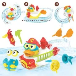 Yookidoo Jet Duck Create A Firefighter Badspeelgoed -Winkel Voor Babyproducten yookidoo jet duck create a firefighter badspeelgoed 3 701f